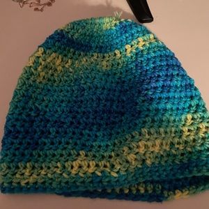 crocheted ponytail hat